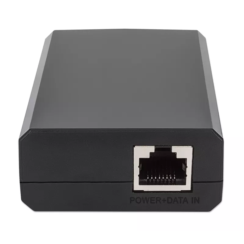 Intellinet PoE skirstytuvas su USB-C išvestimi, PoE++ / 4PPoE, Gigabit Ultra, IEEE 802.3bt, RJ45 įvesties ir išvesties prievadai, iki 45 W USB-C išvesties prievadas