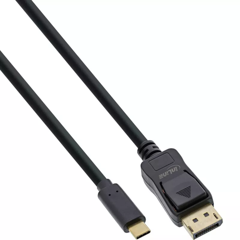 USB Display kabelis InLine 64121 USB-C kištukas į DisplayPort kištuką 1m
