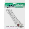 InLine kištukinis lizdas InLine 16461T 6 lizdų įžemintas CEE 7/3 baltas 1,5 m