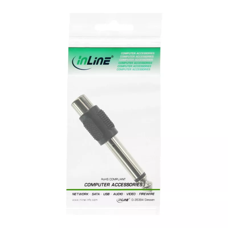 InLine garso adapteris 6,3 mm kištukas – RCA mono lizdas 99322