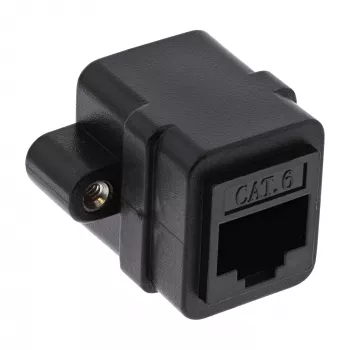 InLine komutacinio kabelio jungtis UTP 2x RJ45, lizdas, skirta montavimui