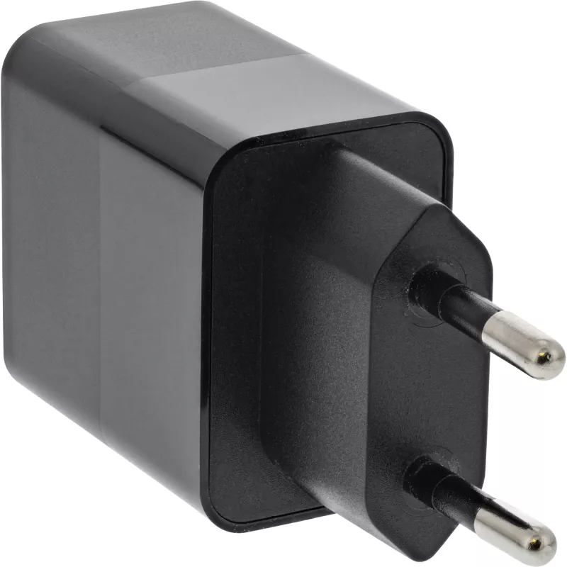USB PD įkroviklis InLine 31500B vienas USB-C Power Delivery 20W juodas