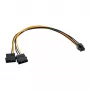 “InLine” maitinimo adapterio kabelis, 2x 5.25 colio / 6 kontaktų PCI-E, MF17784
