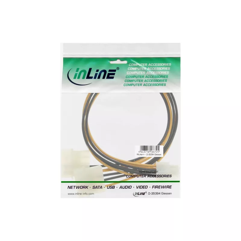 “InLine” maitinimo adapterio kabelis, 2x 5.25 colio / 6 kontaktų PCI-E, MF17784