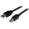 StarTech.com 50 pėdų (15 m) aktyvus USB 2.0 A į B laidas, ilgas USB spausdintuvo laidas, 1x USB-A (M), 1x USB-B (M) – juodas