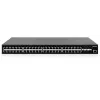Intellinet 48 prievadų Gigabit Ethernet PoE+ 2+ lygmens valdomas komutatorius su šešiais 10G SFP+ aukštynkrypčiais IEEE 802.3at/af (PoE+/PoE) atitinkantis, 450 W PoE energijos biudžetas, 2+/3 lygmens Lite, 6 x 10G SFP+ atviri