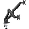 InLine stalinis laikiklis su keltuvu ir USB/garso jungtimis, 2 monitoriams iki 81 cm (32 colių), juodas