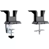 InLine stalinis laikiklis su keltuvu ir USB/garso jungtimis, 2 monitoriams iki 81 cm (32 colių), juodas