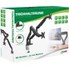 InLine stalinis laikiklis su keltuvu ir USB/garso jungtimis, 2 monitoriams iki 81 cm (32 colių), juodas