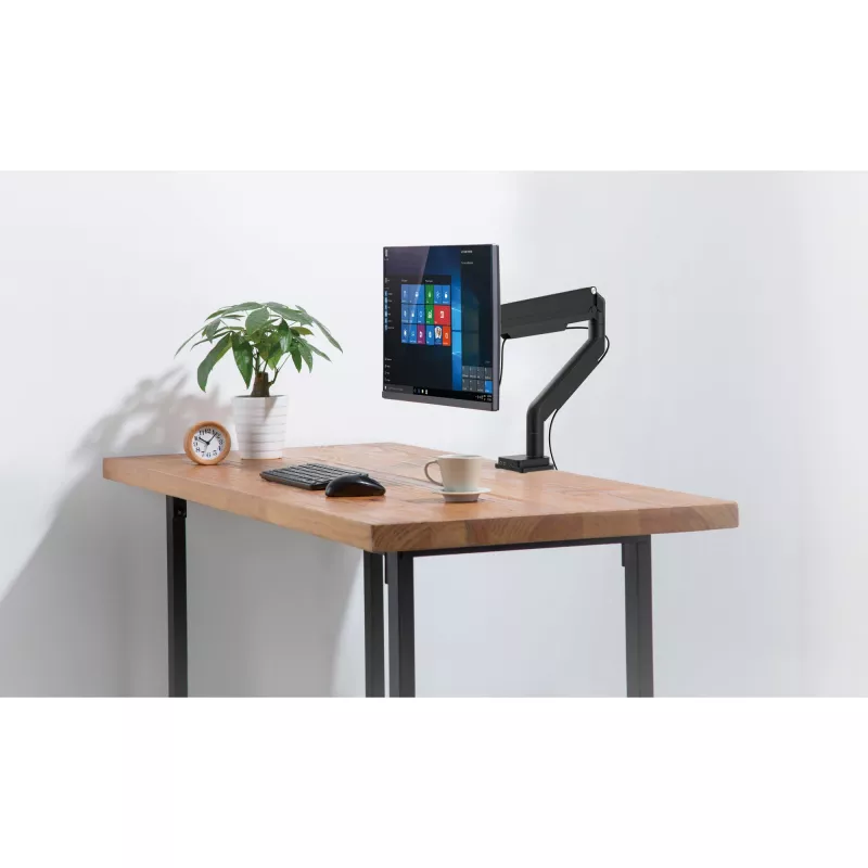 „InLine“ stalo laikiklis su pakėlimu ir USB/garso lizdais iki maks. 82 cm 32 colių 9 kg