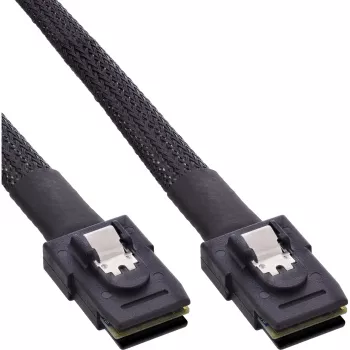 InLine SAS laidas vidinis, Mini-SAS SFF-8087 į Mini-SAS SFF-8087, su šonine juosta, 0,5 m