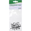 „Twist Ties InLine“ 22 mm, juodi, 10 vnt. – kabelių / laidų tvirtinimo priemonės