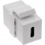 InLine USB 3.1 užfiksuojamas modulis, USB-C F/F, baltas korpusas