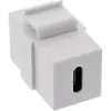InLine USB 3.1 užfiksuojamas modulis, USB-C F/F, baltas korpusas