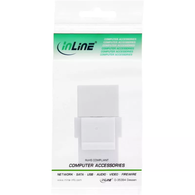InLine USB 3.1 užfiksuojamas modulis, USB-C F/F, baltas korpusas