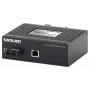Intellinet pramoninis Gigabit medijos keitiklis 10/100/1000Base-TX į 1000Base-LX (SC) vienmodis, 20 km, IP40 klasės metalinis korpusas, DIN bėgio montavimas