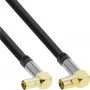 InLine Premium antenos laidas, kampinis, 4 kartus ekranuotas, >110 dB, juodas, 10 m