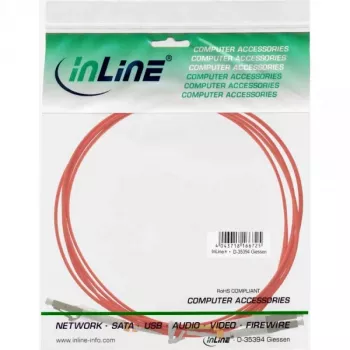 Šviesolaidinis dvipusis kabelis LC/LC InLine 88541 50/125 µm OM2 1 m