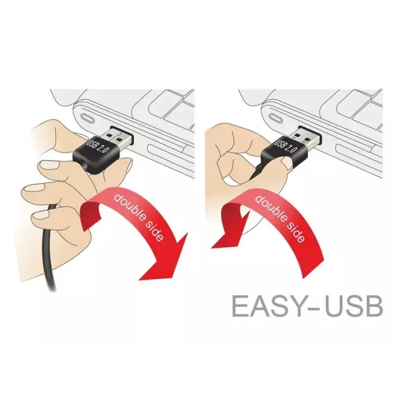USB laidas DeLOCK 83846 USB 2.0 1 m USB A Micro-USB B juodas