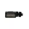 InLine USB 2.0 Smart kabelis kampinis + apverčiamas Type A kištukas / lizdas juodas 1m