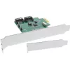InLine sąsajos plokštė 2 prievadų SATA 6 Gb/s x1 PCIe 2.0 RAID 0 / 1 / SPAN
