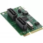InLine Mini-PCIe 2.0 kortelė 2x SATA 6Gb/s RAID 0 / 1 / SPAN