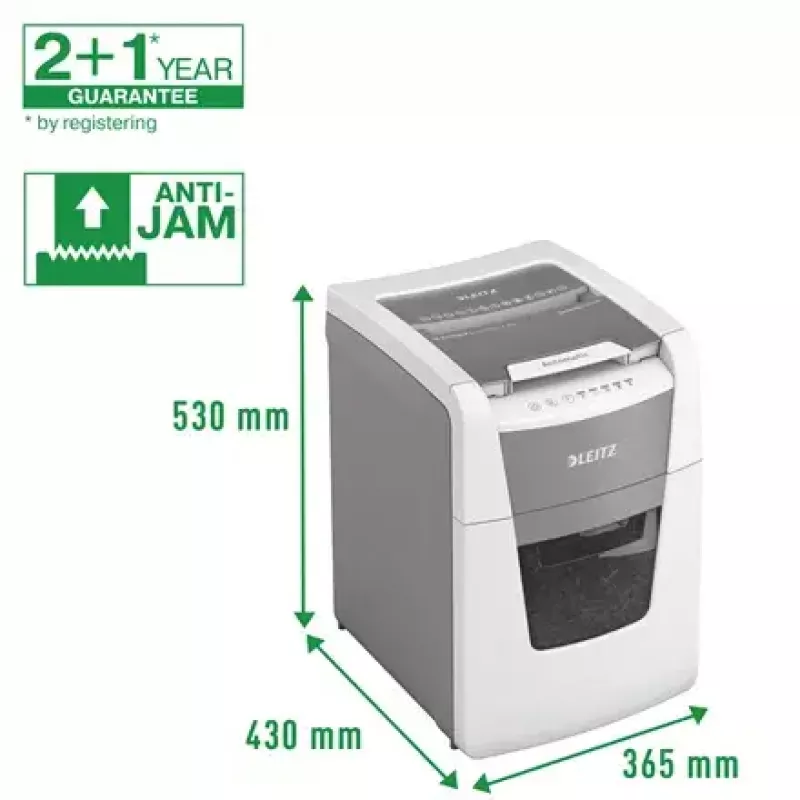 Leitz IQ Autofeed Small Office 100 Automatinis popieriaus smulkintuvas P5