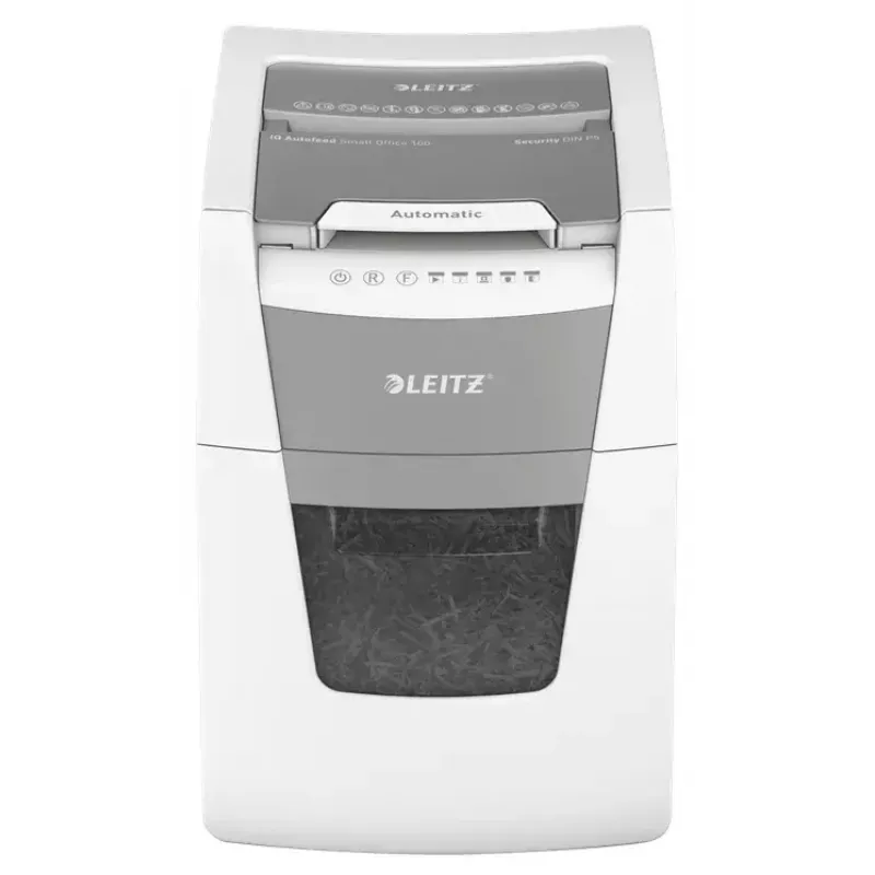 Leitz IQ Autofeed Small Office 100 Automatinis popieriaus smulkintuvas P5