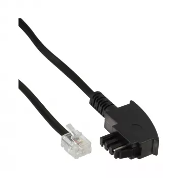 InLine TAE-F vokiškas kabelis, skirtas Telekom/Siemens TAE-F vokiškam / RJ11 6P4C M/M, 20 m