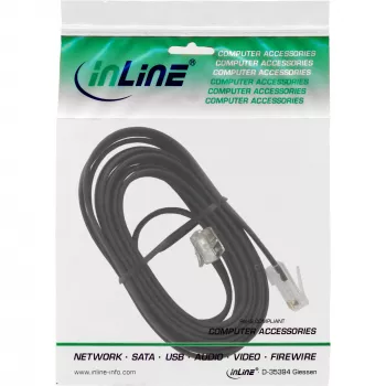 InLine modulinis kabelis RJ45 8P6C į RJ12 6P6C kištukas / kištukas 10 m