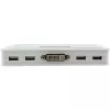 InLine KVM jungiklis 4 prievadų DVI-D + USB + garso, įsk. 2 kabelių rinkinius