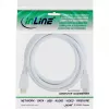 InLine High Speed HDMI laidas su Ethernet, M/M, baltas, auksiniai kontaktai, 1 m