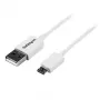 StarTech.com 1 m baltas Micro USB laidas – A į Micro B