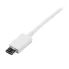 StarTech.com 1 m baltas Micro USB laidas – A į Micro B