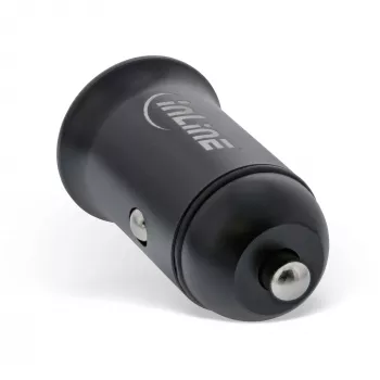 InLine USB automobilinis kroviklis maitinimo adapteris su galios tiekimu, USB-A + USB-C, juodas