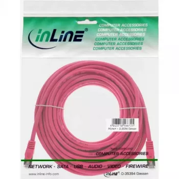 InLine komutacinis kabelis SF/UTP Cat.5e rožinis 15 m