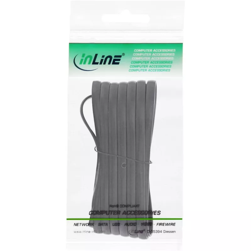 InLine modulinis laidas RJ12 6P6C kištukas / lizdas 5 m