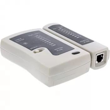 InLine RJ45 kabelių ir jungčių testeris su 9 valdymo šviesos diodais