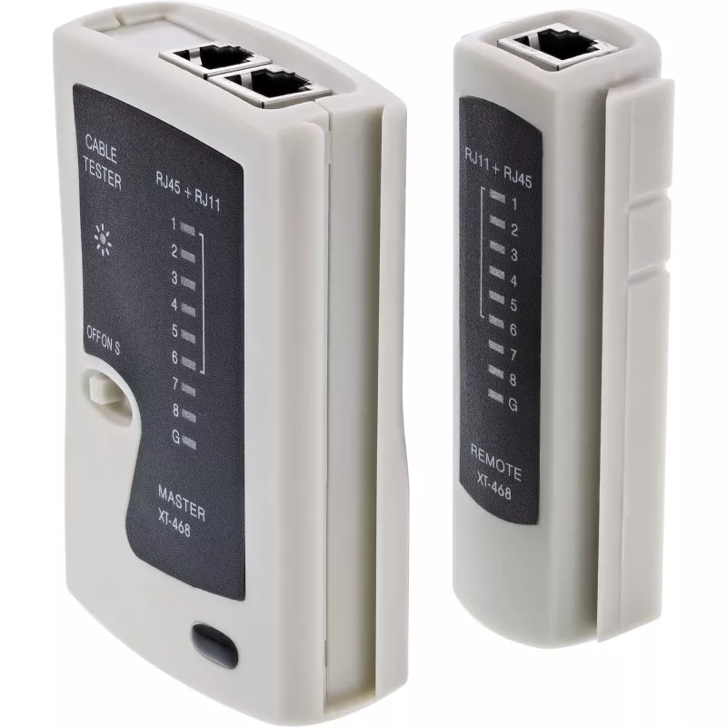 InLine RJ45 kabelių ir jungčių testeris su 9 valdymo šviesos diodais