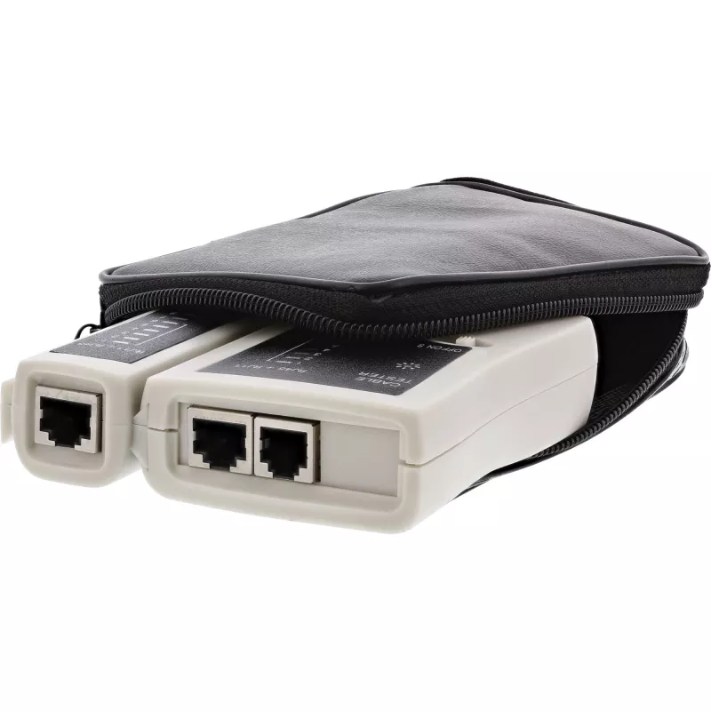InLine RJ45 kabelių ir jungčių testeris su 9 valdymo šviesos diodais