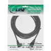 InLine USB 2.0 laidas, 90° kampu žemyn A tipo kištukas / B tipo kištukas, juodas, 0,5 m