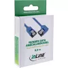 InLine SATA 6Gb/s apvalus laidas, vienoje pusėje 90° kampinė jungtis, su užraktais, 0,5 m