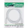 InLine High Speed HDMI laidas su Ethernet, M/M, baltas, auksuoti kontaktai, 3 m