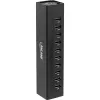 InLine USB 3.0 10 prievadų šakotuvas aliuminio korpuse su 4A maitinimo šaltiniu, juodas