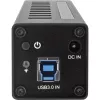 InLine USB 3.0 10 prievadų šakotuvas aliuminio korpuse su 4A maitinimo šaltiniu, juodas