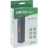 InLine USB 3.0 10 prievadų šakotuvas aliuminio korpuse su 4A maitinimo šaltiniu, juodas