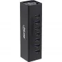 InLine USB 3.0 šakotuvas, 7 prievadų, aliuminio korpusas, su 2,5A maitinimo bloku