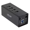 InLine USB 3.0 šakotuvas, 4 prievadų, aliuminio korpusas, su 2,5A maitinimo šaltiniu
