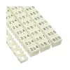 Kabelių žymėjimo žiedai 6 mm InLine Nr.0–9, plastikiniai, balti, 100 vnt. pakuotė