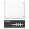 Intellinet pramoninis 8 prievadų gigabitinio eterneto PoE+ 2 lygio+ žiniatinklio valdomas jungiklis su 2 SFP prievadais, atitinka IEEE 802.3at/af (PoE+/PoE), PoE galios biudžetas iki 240 W, 2 lygis+/3 lygis Lite, IP30 metalinis korpusas, savaime atsistata